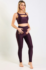 Leggings Ale Bordeaux